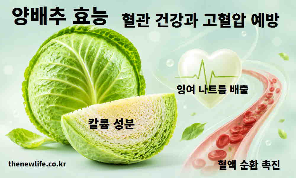 양배추 효능 혈관 건강 고혈압 예방