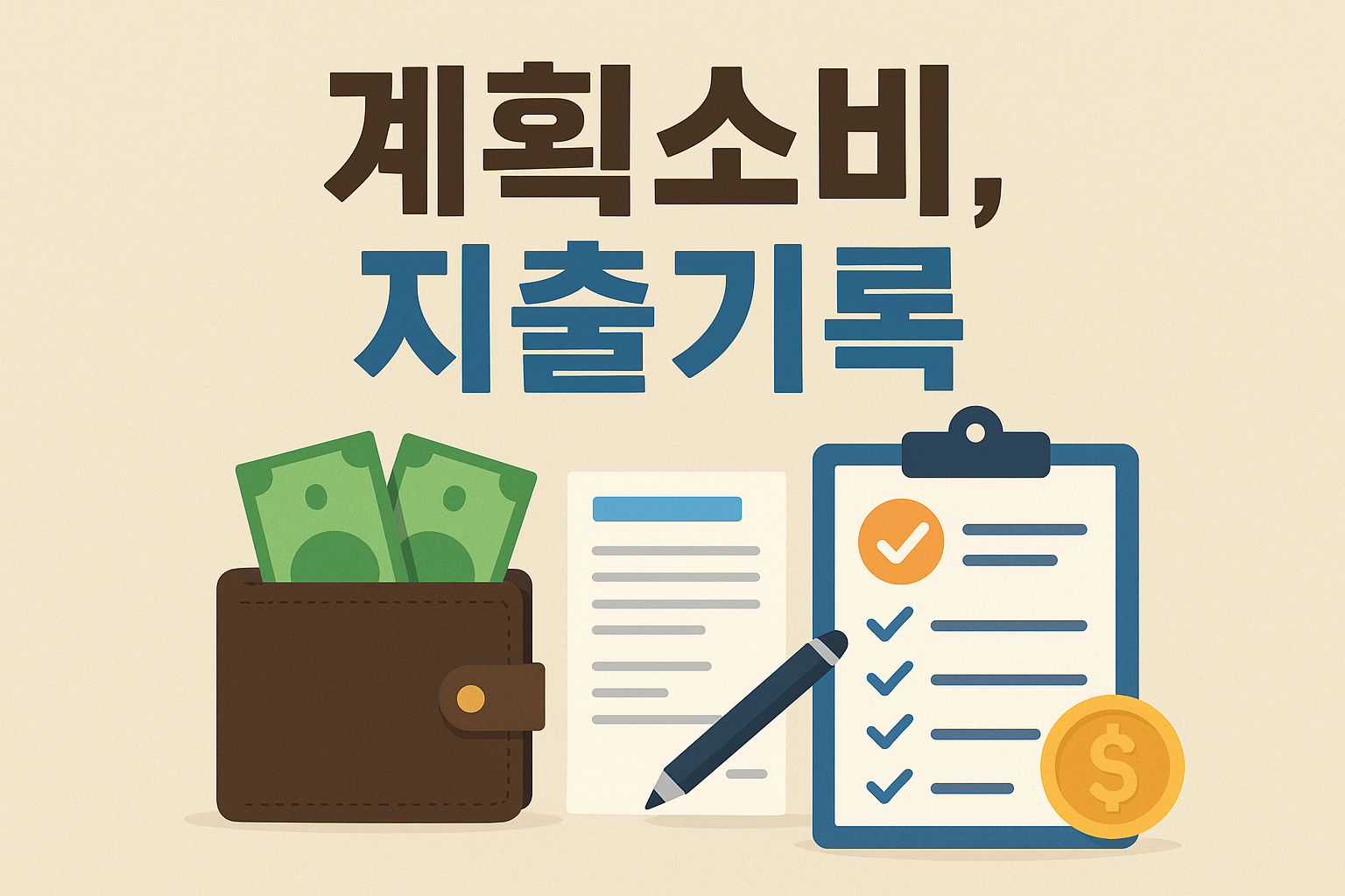 계획소비, 지출기록으로 재정의 균형을 잡다