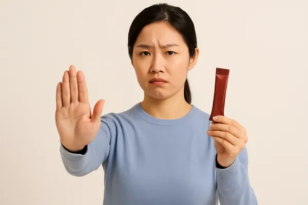 홍삼 거부하는 한국인 여성