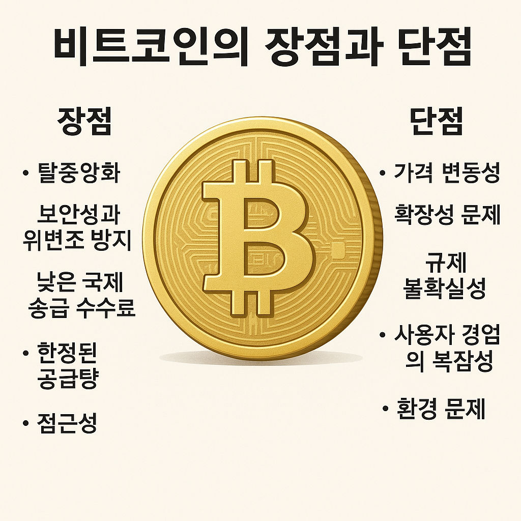 비트코인의 장점과 단점