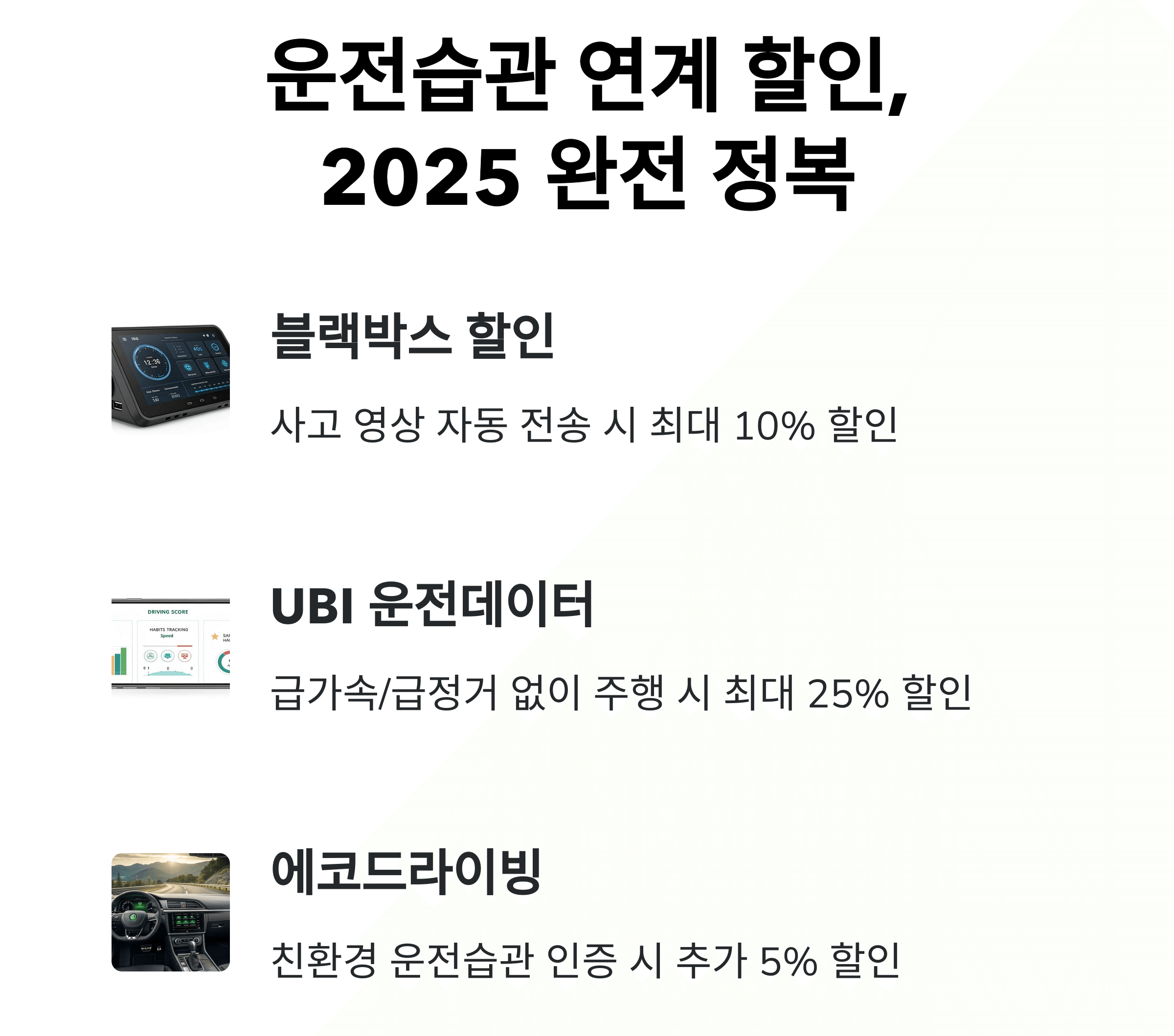 운전습관 연계 할인, 2025 완전 정복