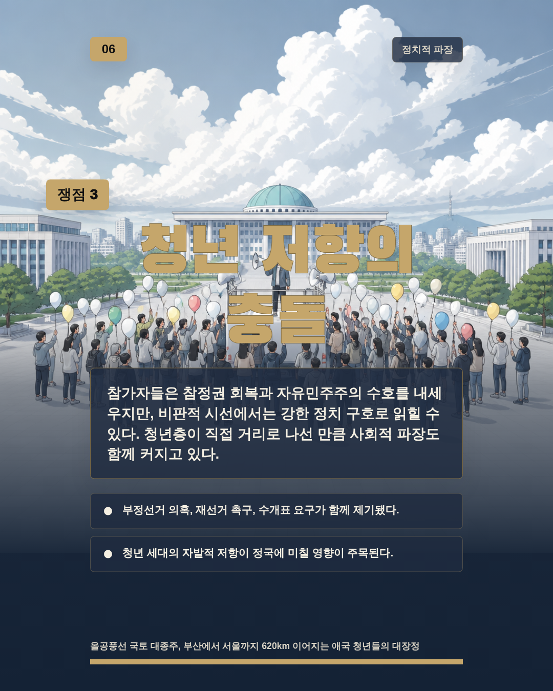 청년 저항의 충돌