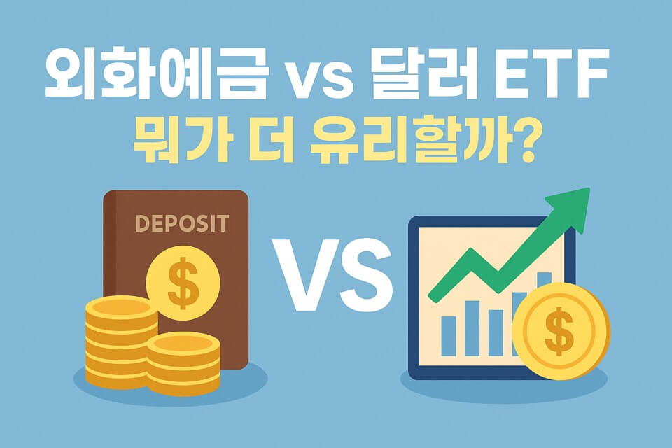 외화예금 vs 달러 ETF, 뭐가 더 유리할까?