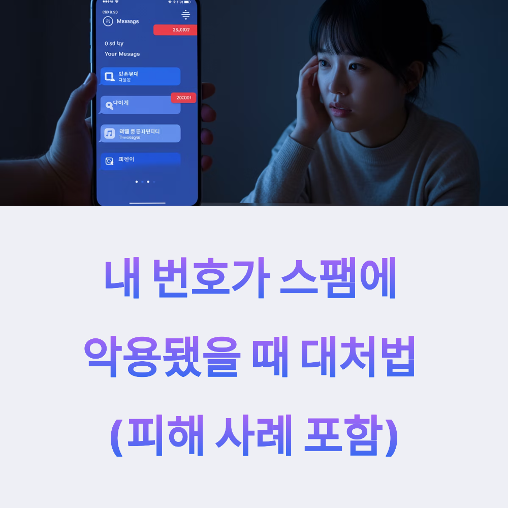 내 번호가 스팸에 악용됐을 때 대처법 (피해 사례 포함)