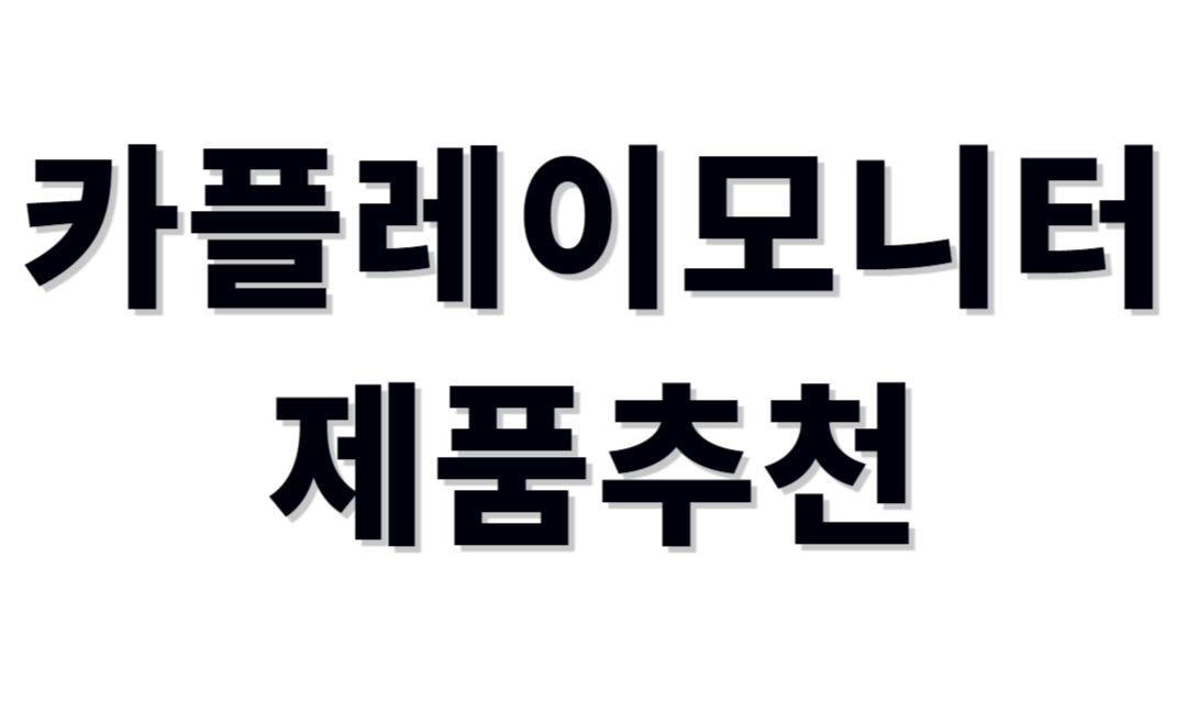 차량용모니터추천