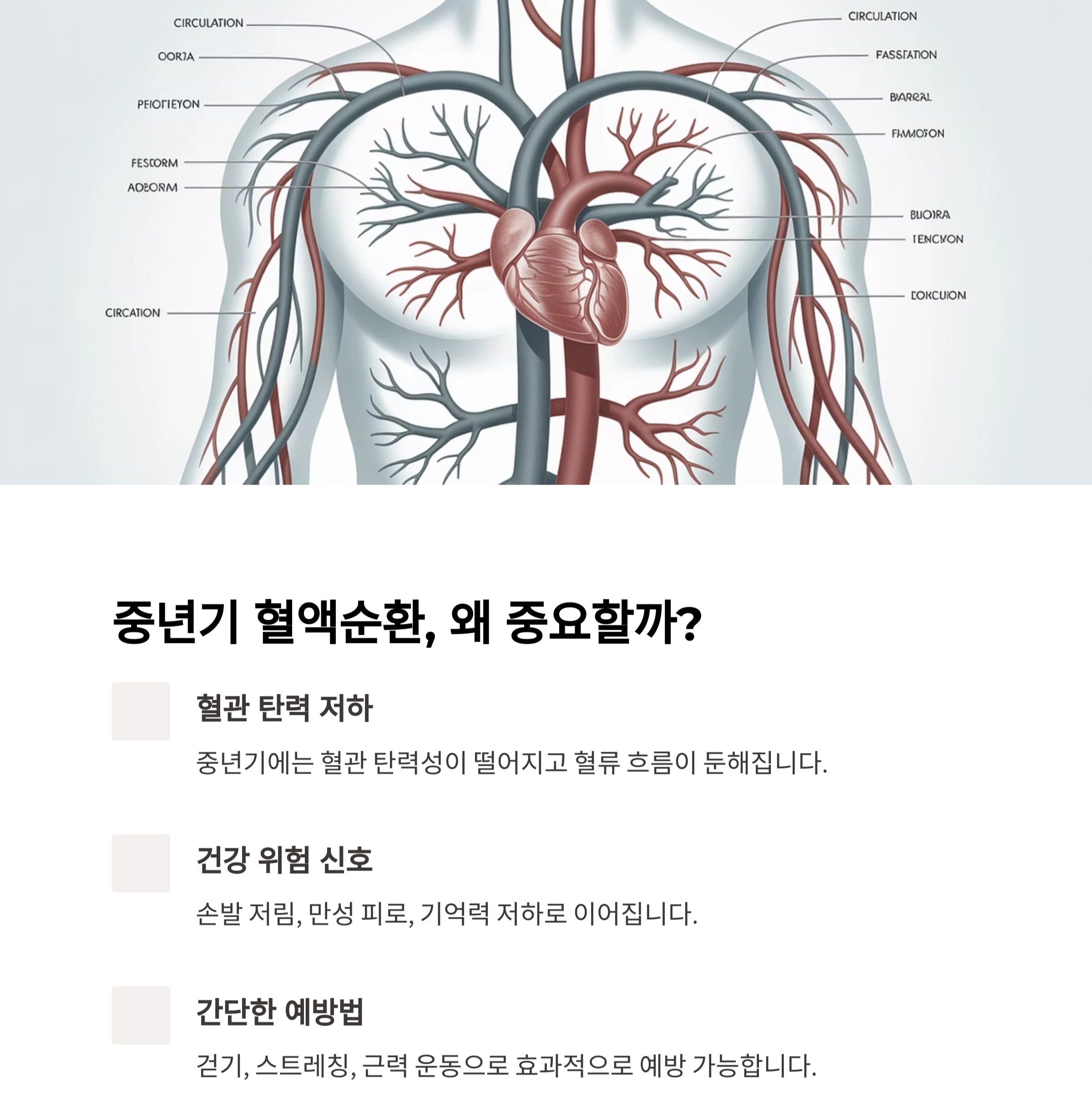 혈액순환을 살리는 중년 맞춤 운동법, 건강 수명 늘리는 비결