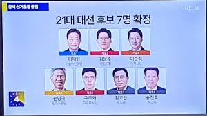 21대 대선 후보