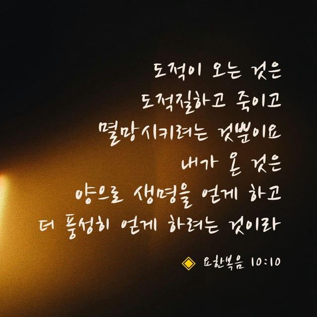 요한복음-10장10절