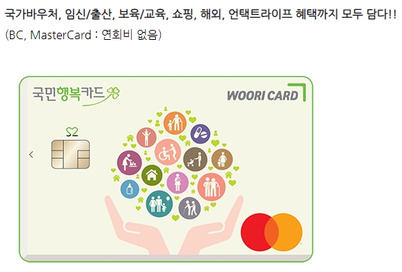 우리 국민행복 체크카드 S2