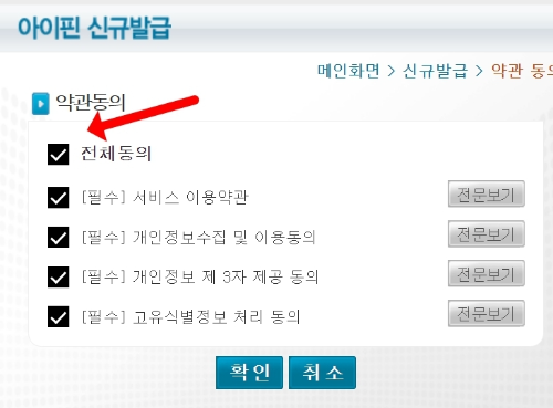 해외거주자 아이핀 발급