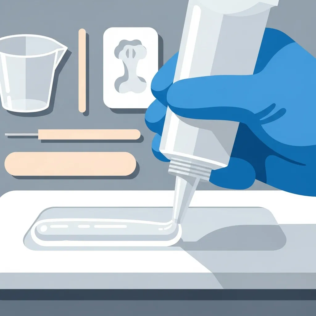 실리콘 곰팡이 젤 도포