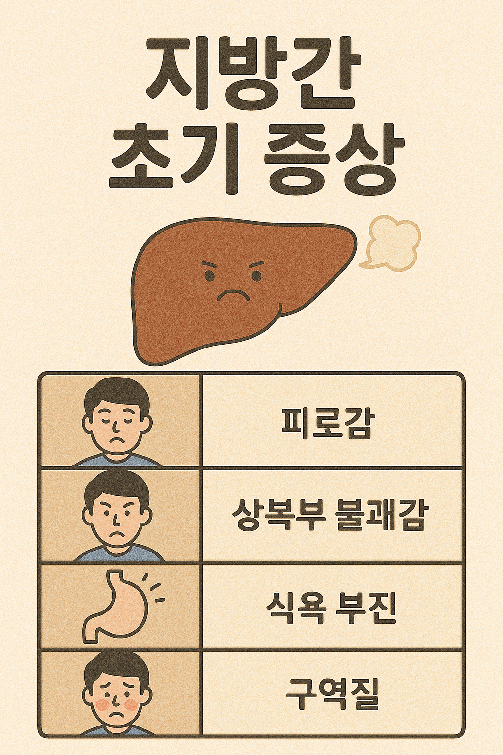 지방간 초기 증상
