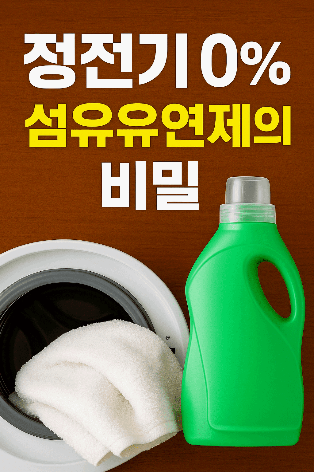 정전기 0%, 섬유유연제의 비밀