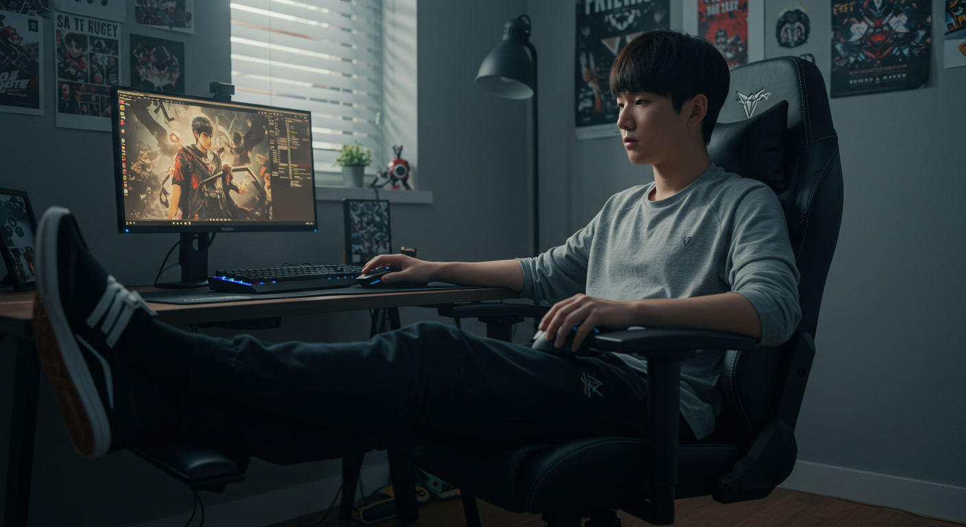 게이밍 의자 발받침