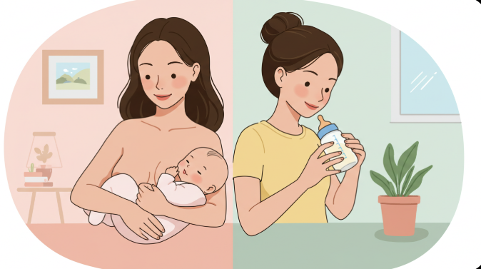 모유수유 분유수유
