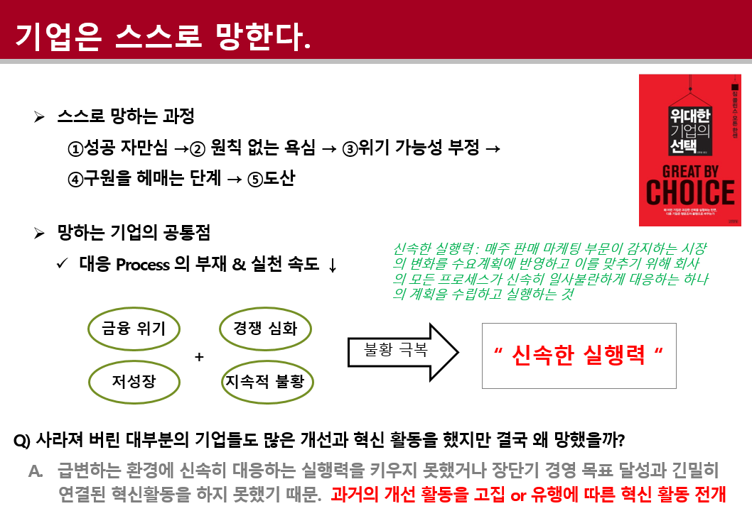 위대한 기업의 선택