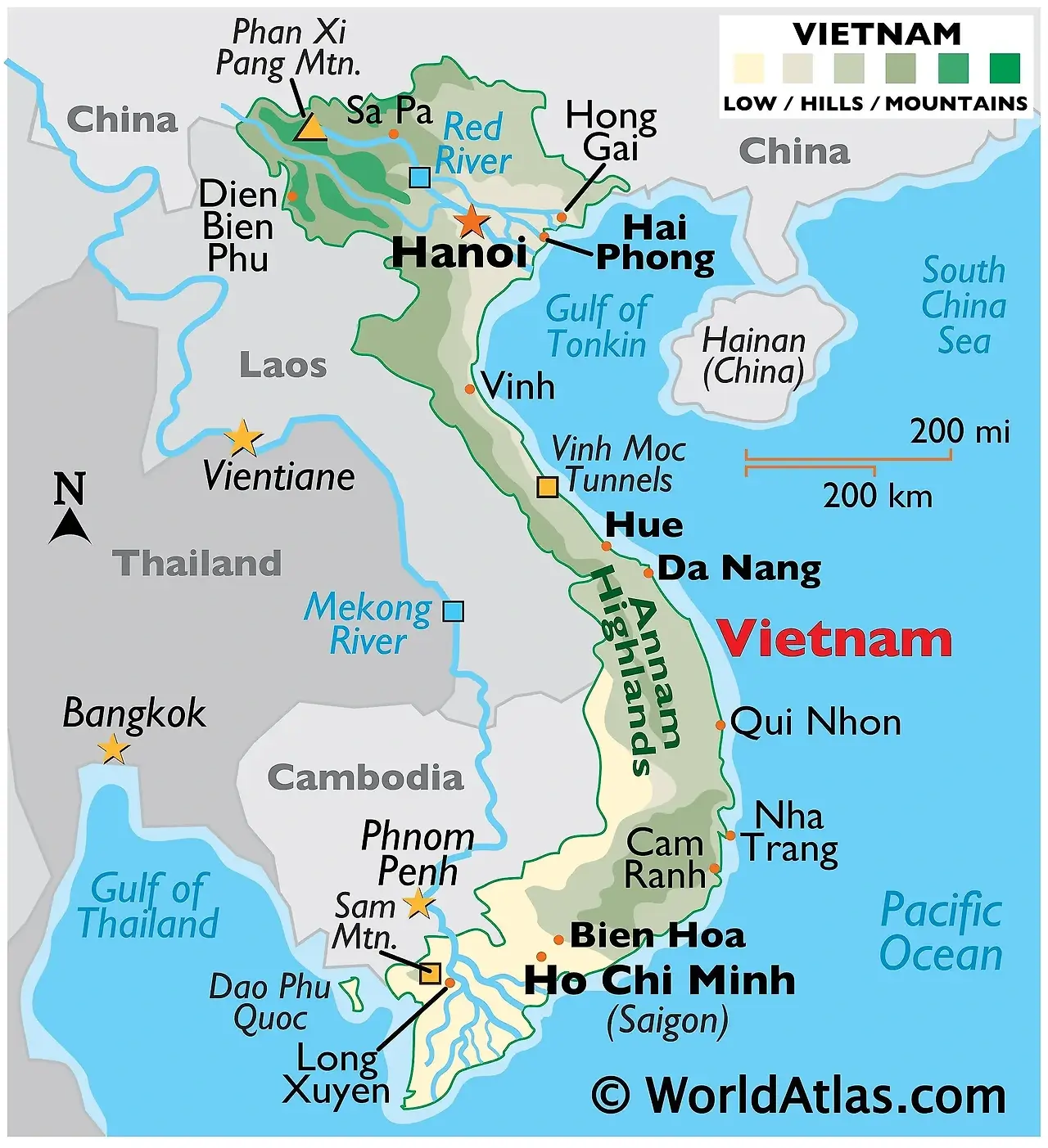 베트남 지도