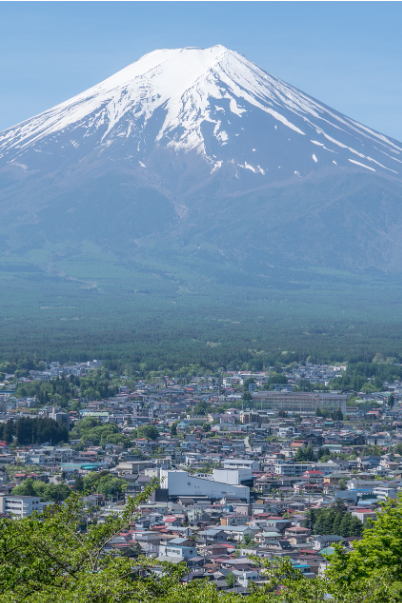 아라쿠라야마센겐공원에서 본 후지산