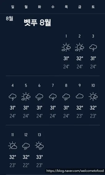 날씨 주간예보 전국 서울 4월 5월_5