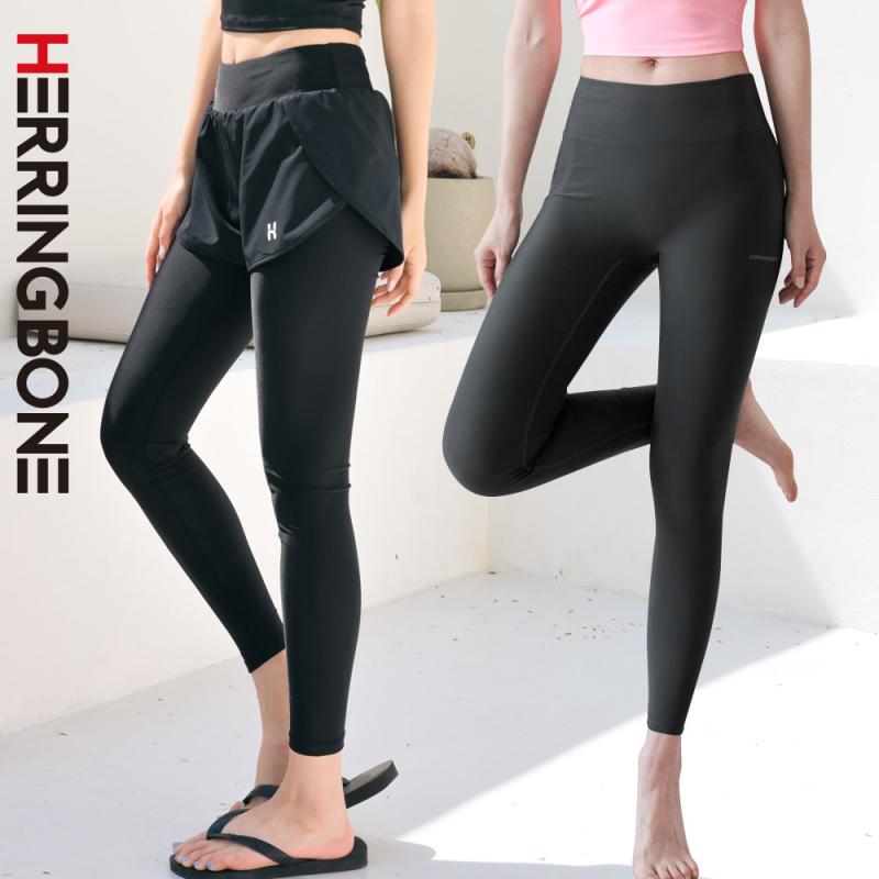 아쿠아 워터 레깅스 래쉬가드 팬츠 빅사이즈 여성 비치웨어