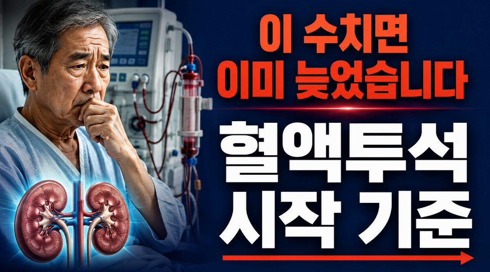 혈액투석 시작 기준 이미지사진