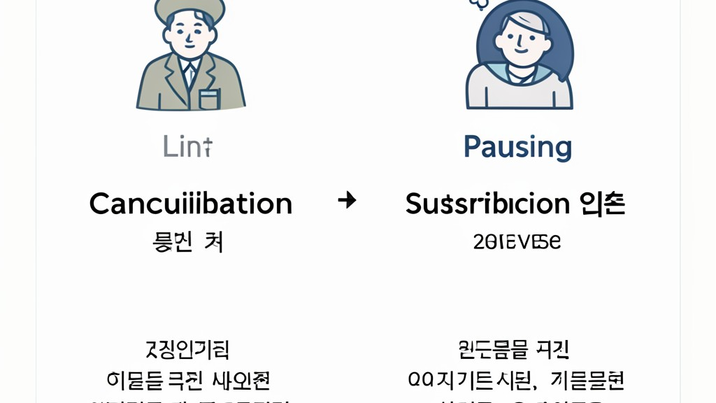 와우 멤버십 해지와 일시정지 비교