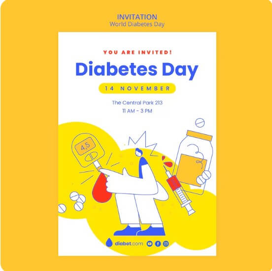 혈당을 재는 모습