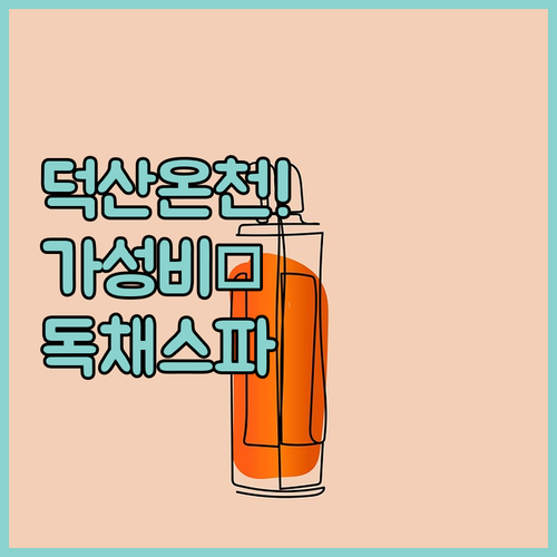 예산 덕산온천 인근 가성비 숙소부터 ..