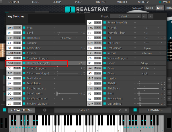 해머링 주법 : Hammer On