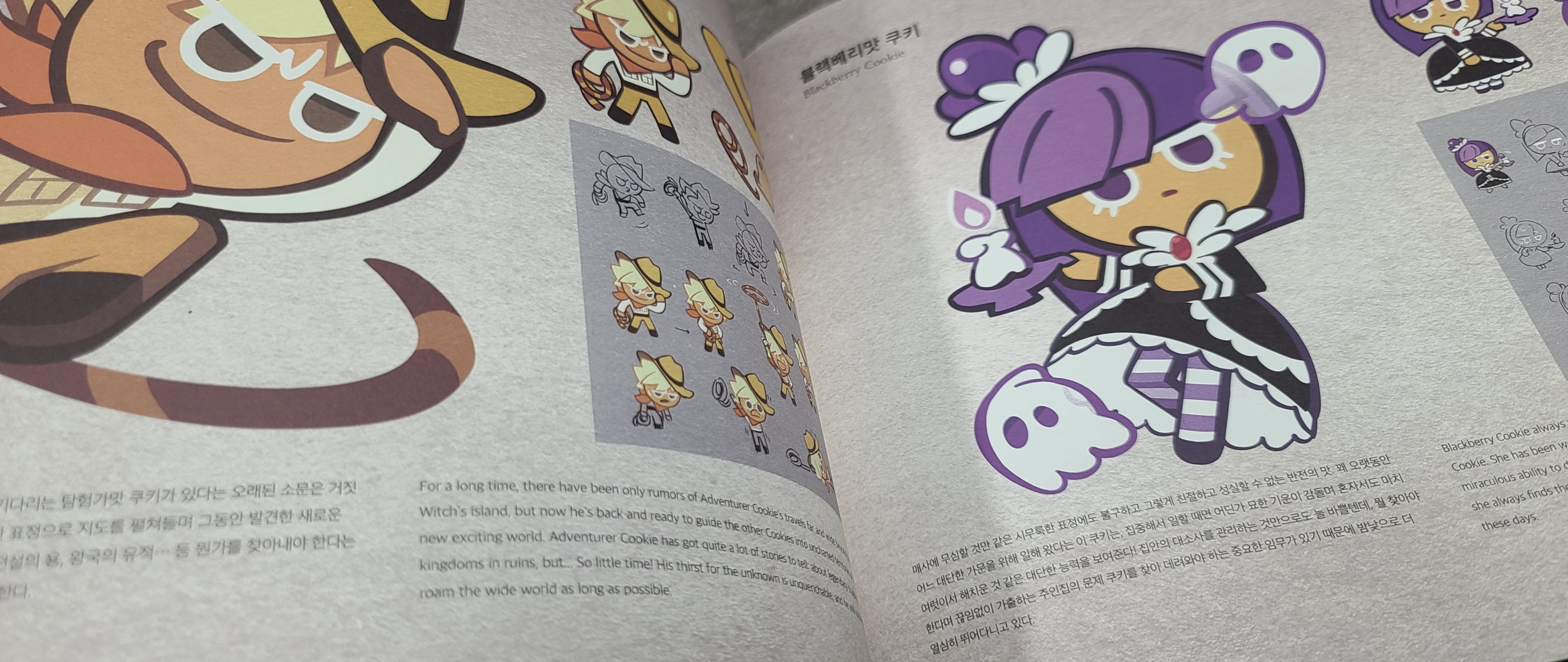 데브시스터즈 쿠키런 마녀의성 아트북 두더지택배박스 쿨쿨이인형 품질표시 고급앨범 초대장 아코디언북 다양한기믹 쿠키런캐릭터 쿠키런콘셉트