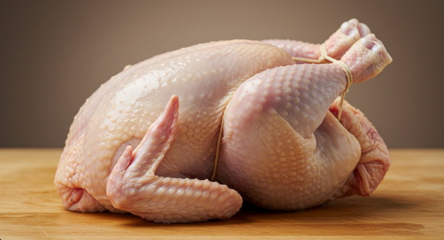 닭 뱃속 채우고 있는 이미지