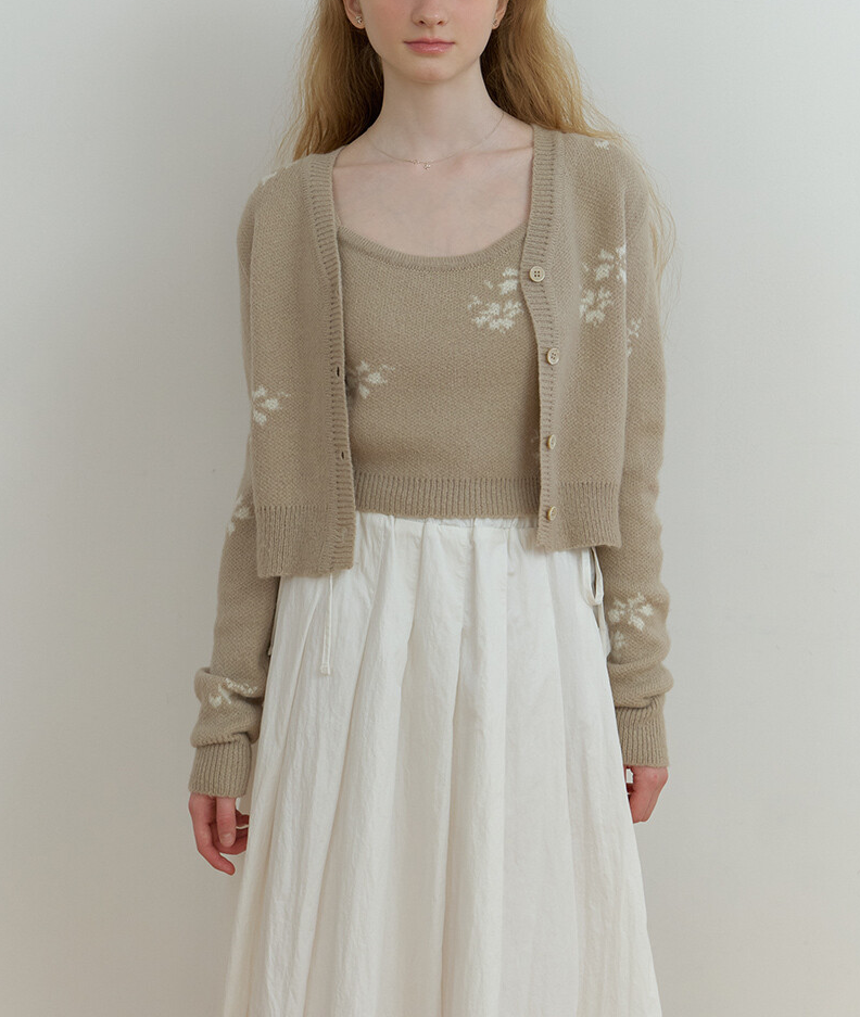 KBS2 화려한 날들 44회 지은오 옷, 정인선 리엘 베이지 꽃무늬 가디건 세트 어디꺼?