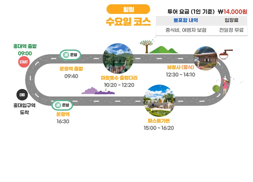 파주 시티투어 버스 수요일 코스