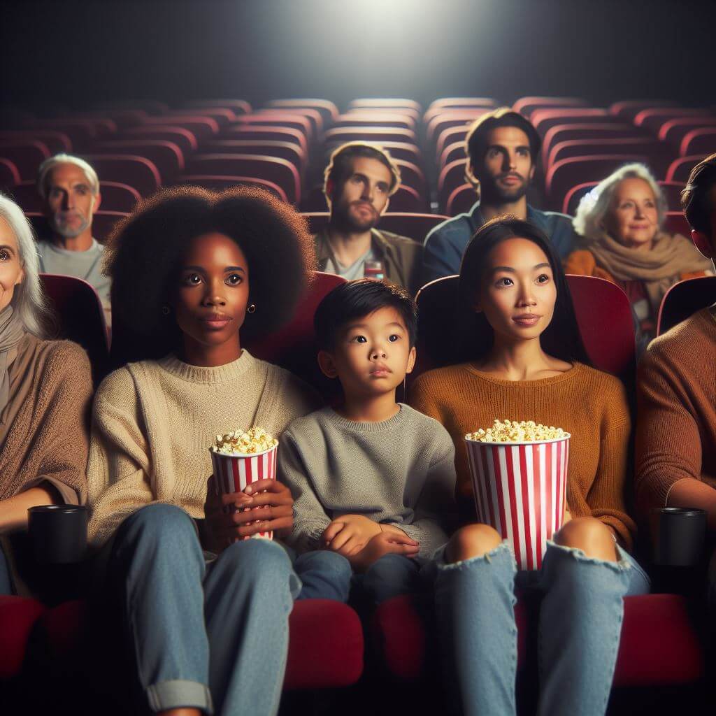 영화-관람중인-사람들-이미지