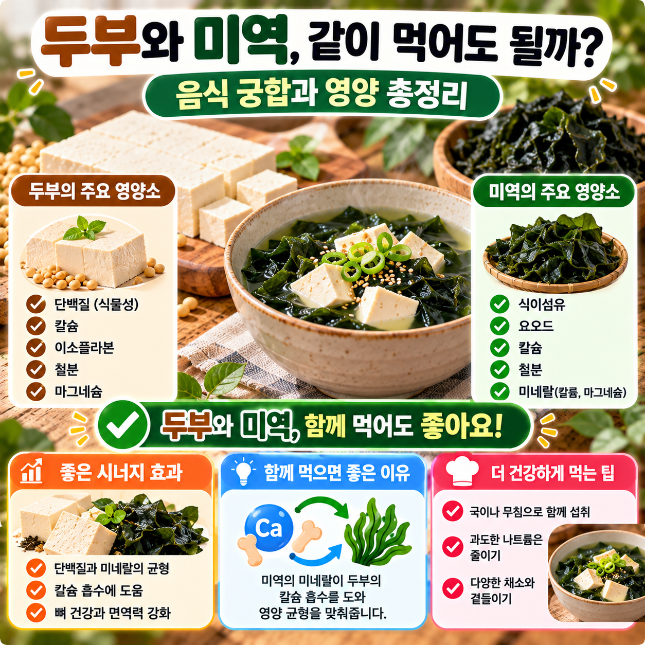 두부와 미역