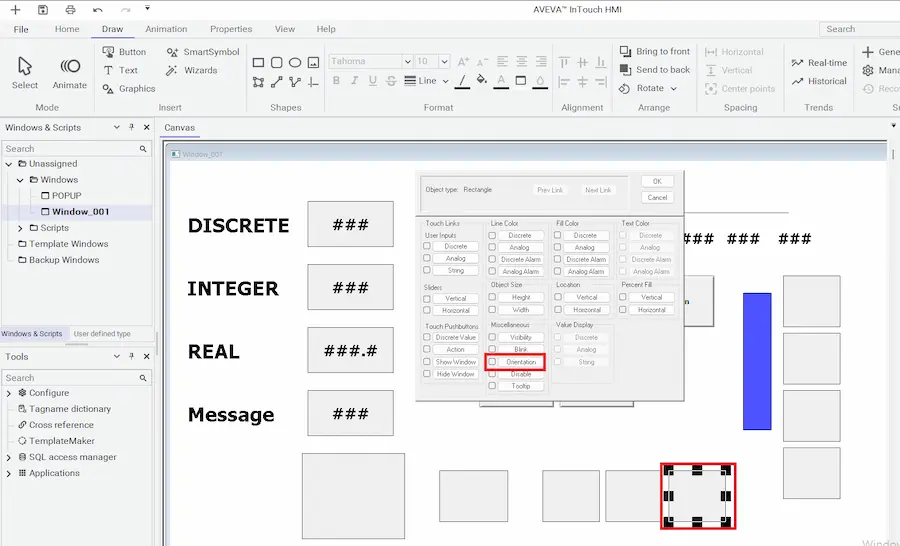 Miscellaneous - Orientation 선택