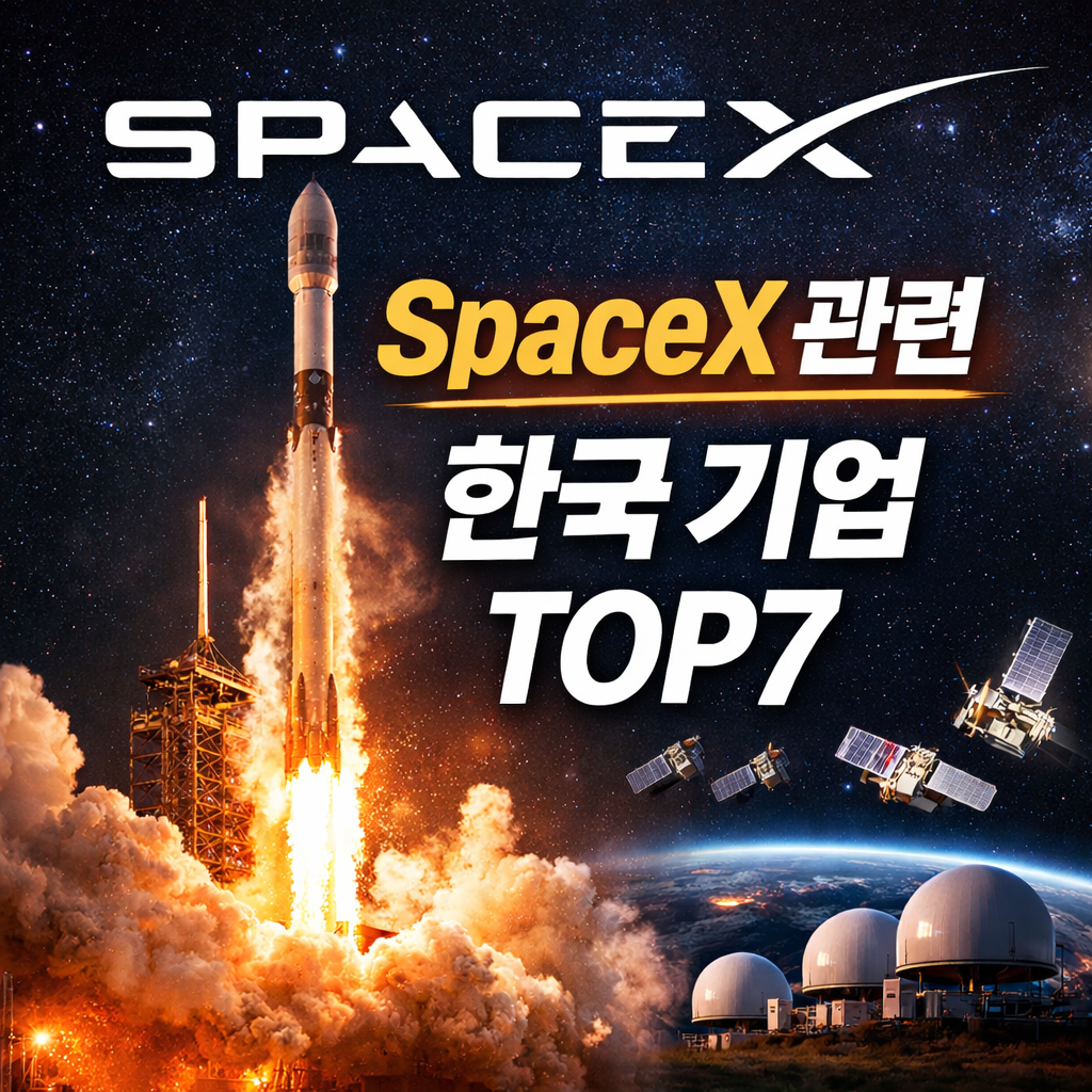 SpaceX 관련
한국 기업 TOP7