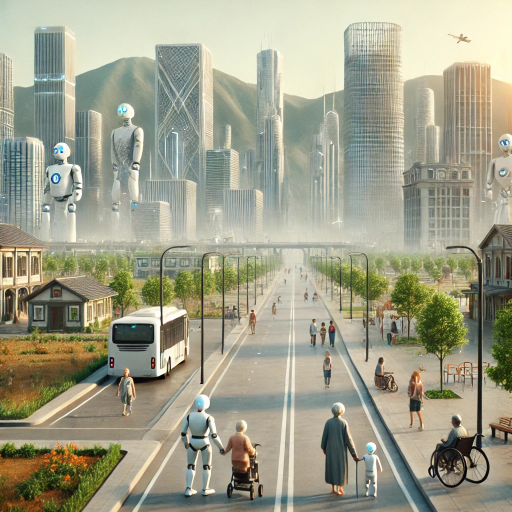 저출산 시대 한국의 미래 가상 사진