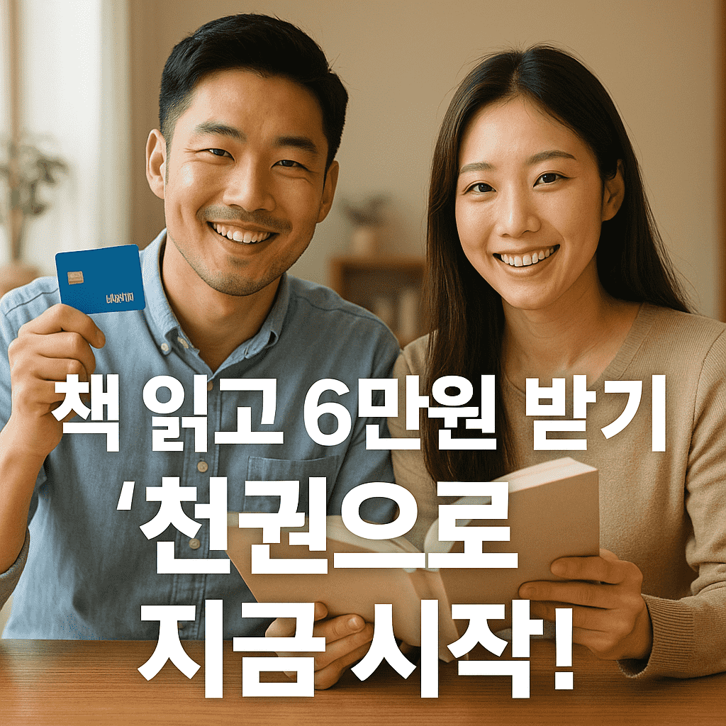 경기도 독서 포인트제: 책 읽고 지역화폐 받는 꿀팁 총정리