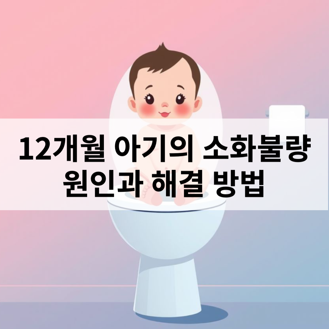 12개월 아기 소화불량 증상 해결 방법