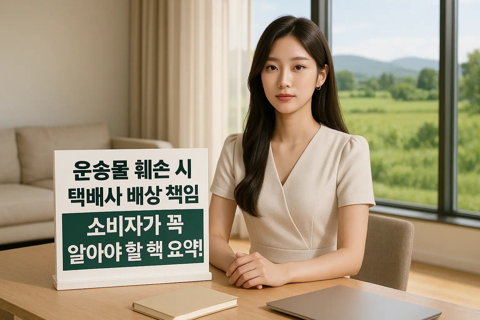 물품 훼손 시 택배사 배상 책임 확인하는 이미지