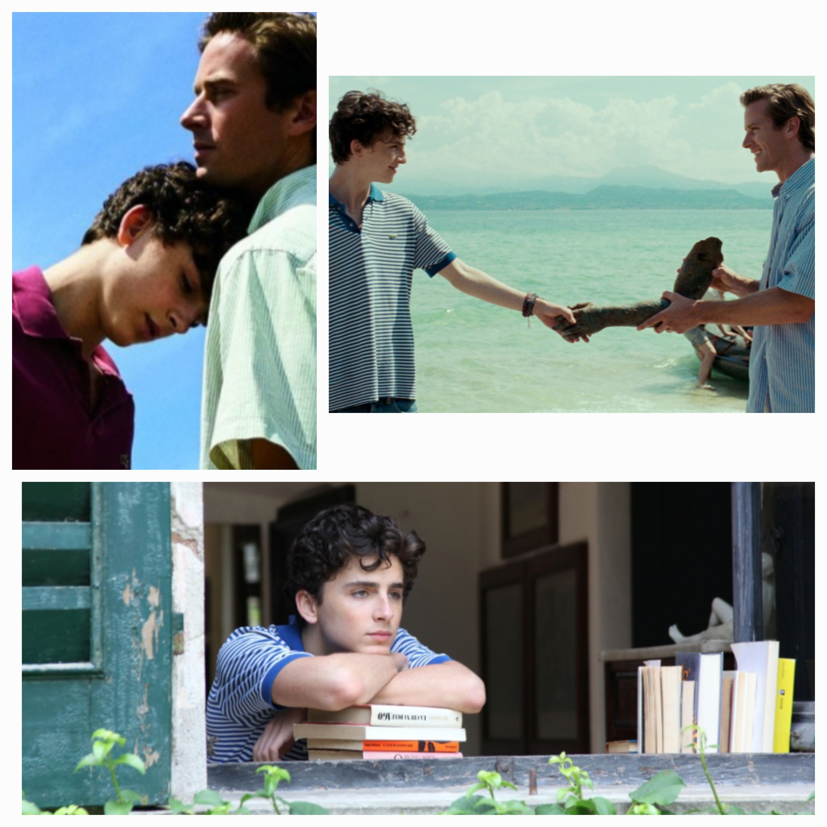 영화 주인공들을 여러 장면들 사진