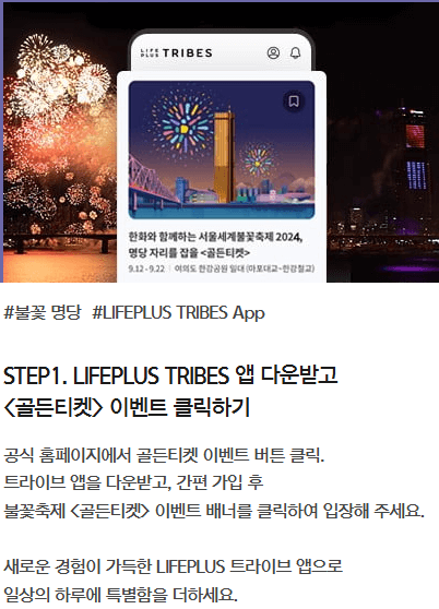 서울세계불꽃축제 골든티켓