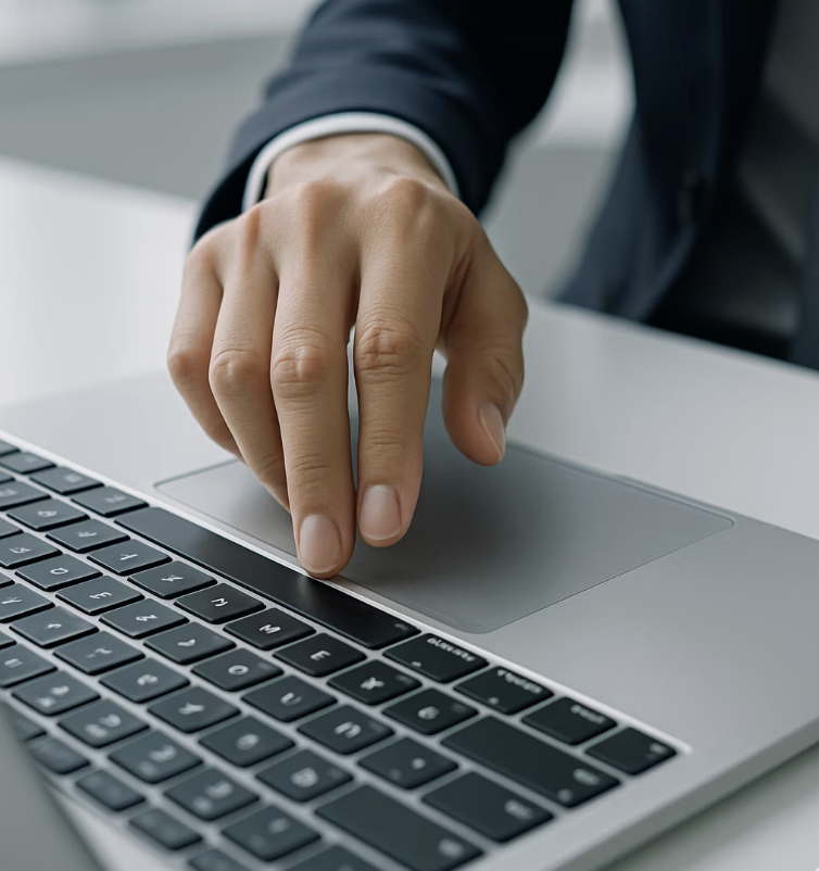 가장 쉬운 방법, 두 손가락 탭