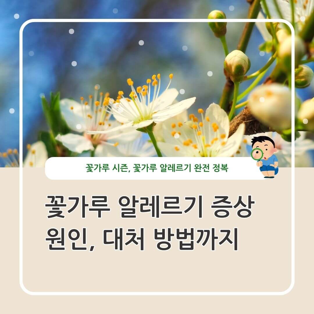 알레르기 증상부터 원인, 대처 방법