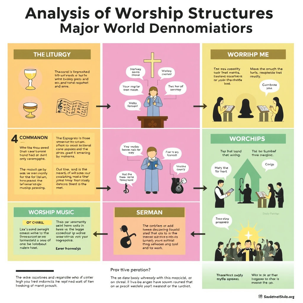 세계 주요 교단 예배 구조 분석