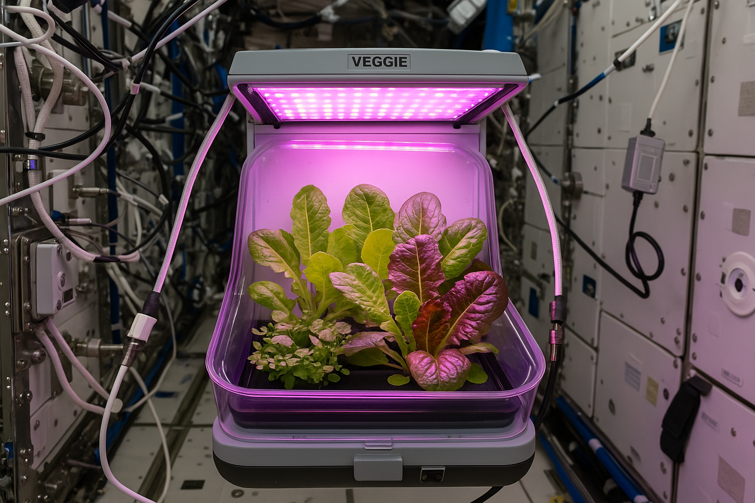 국제우주정거장에서 재배하는 미니 채소 실험