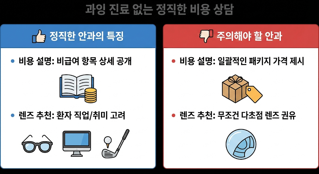 안과 선택 기준