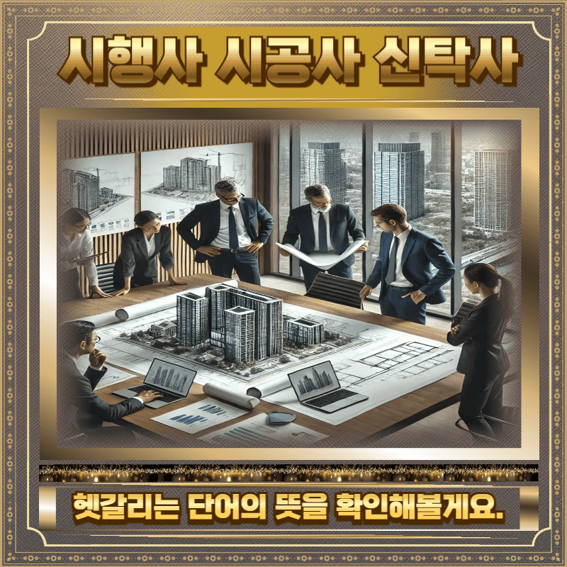 시공사 시행사 신탁사 역할