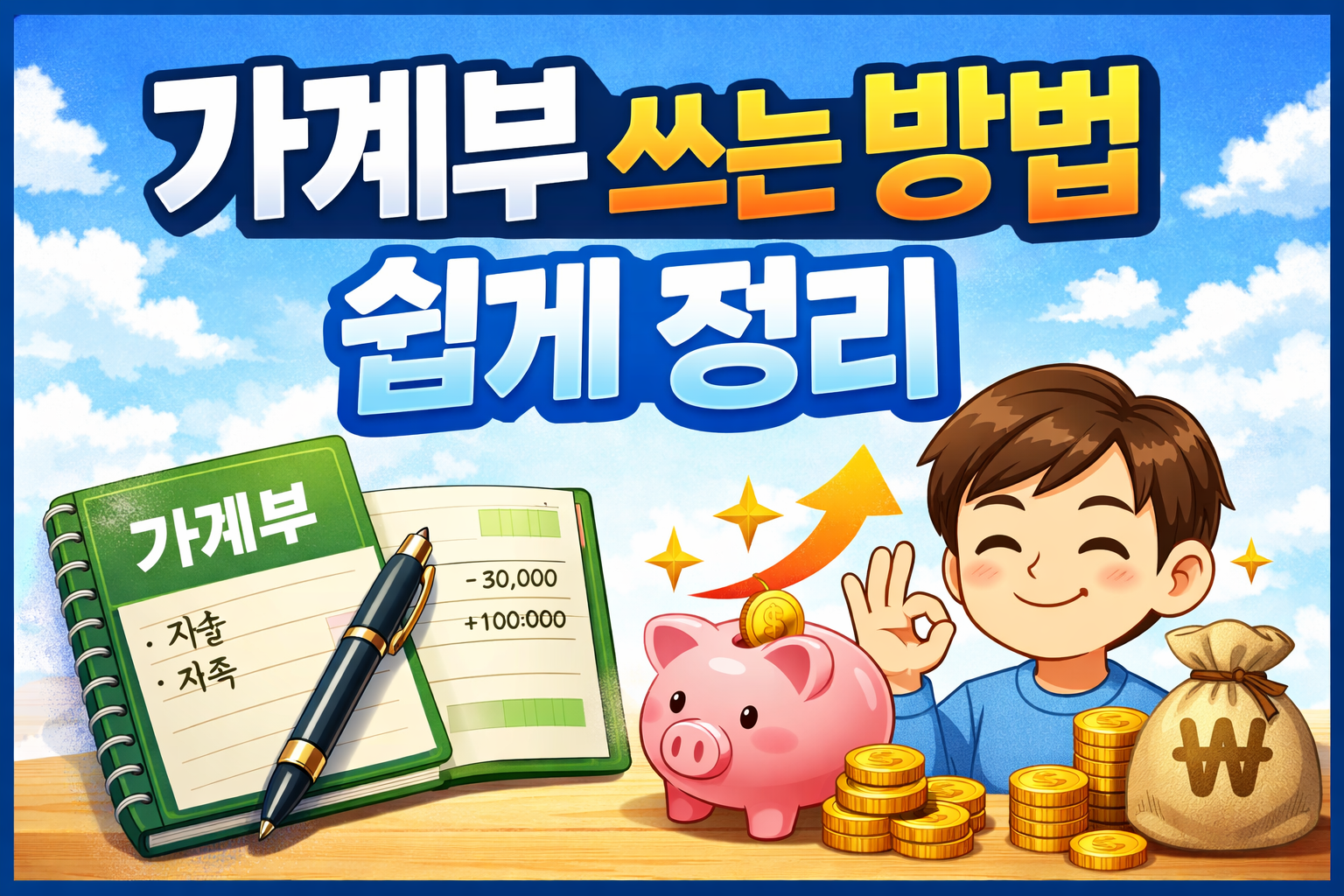 가계부 쓰는 방법 쉽게 정리